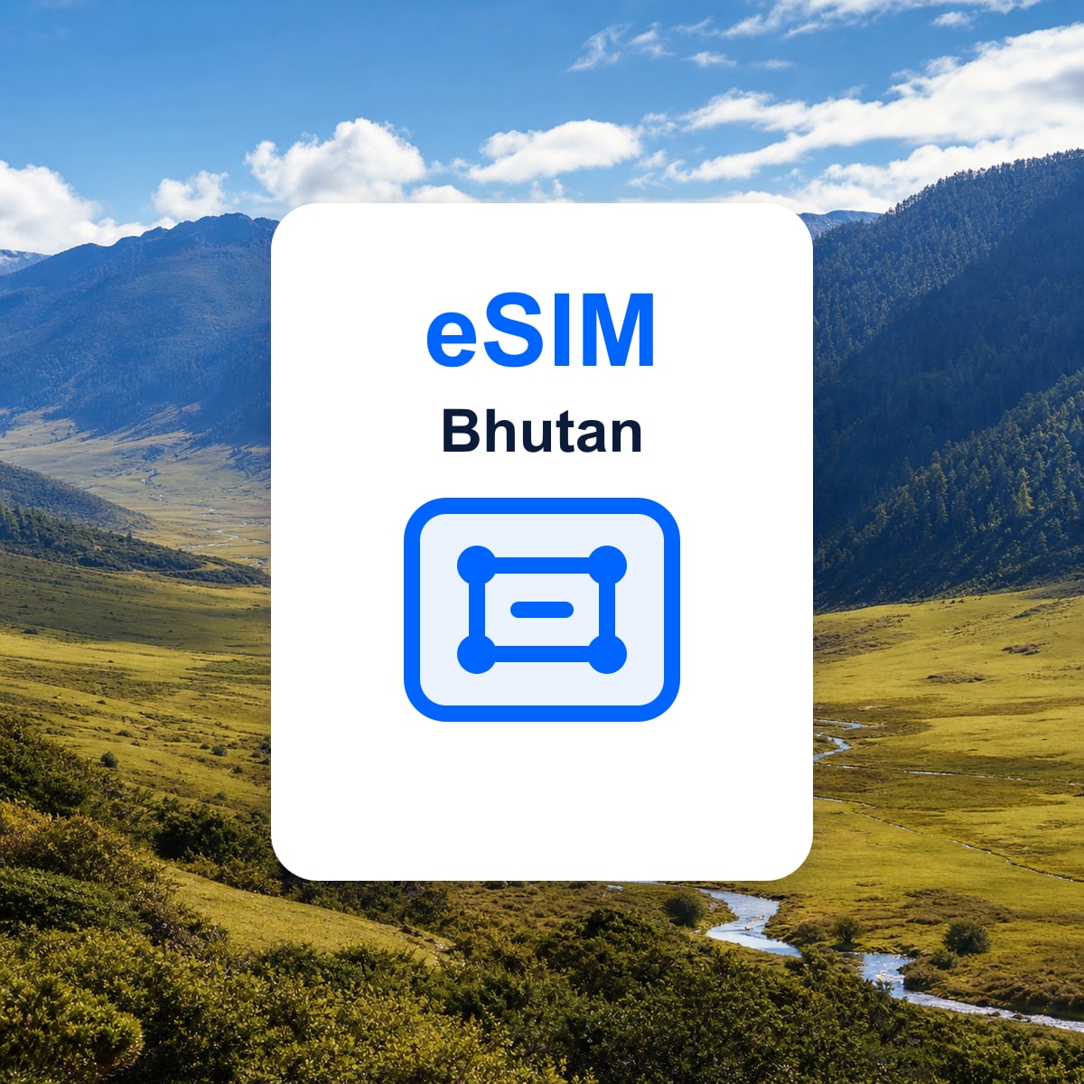 Bhutan travel eSIM representative image