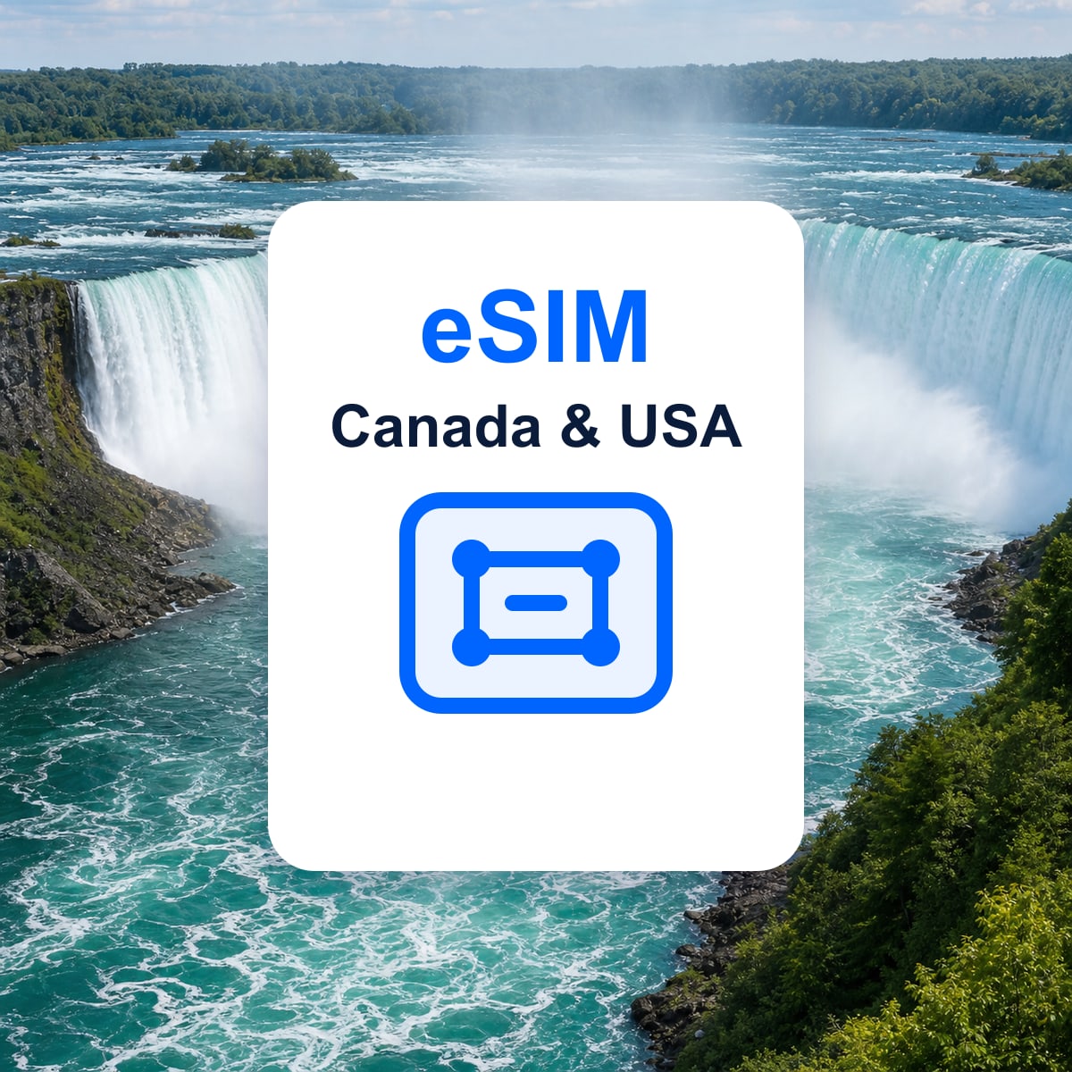 Canada & USA travel eSIM representative image