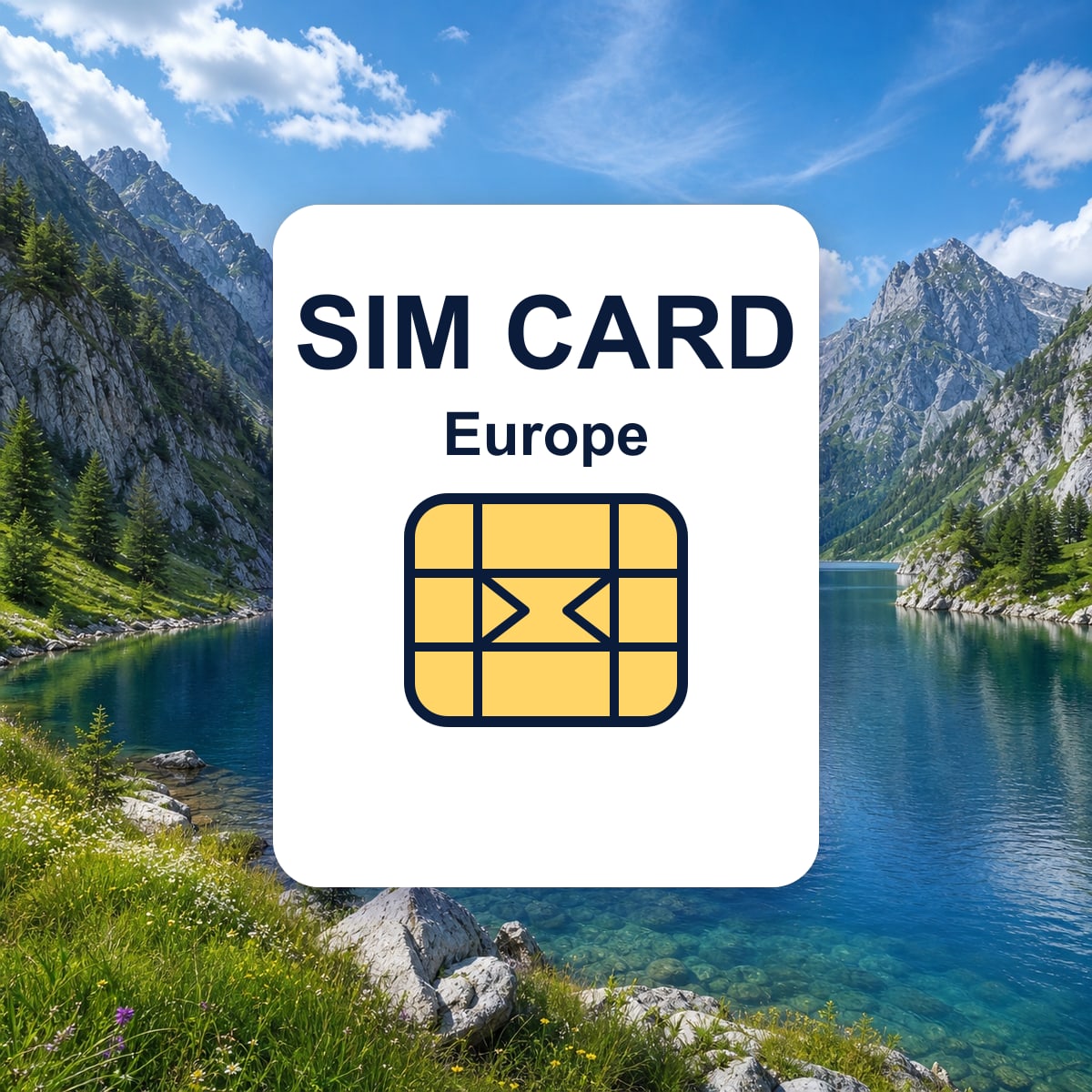 Europe travel SIM card representative image