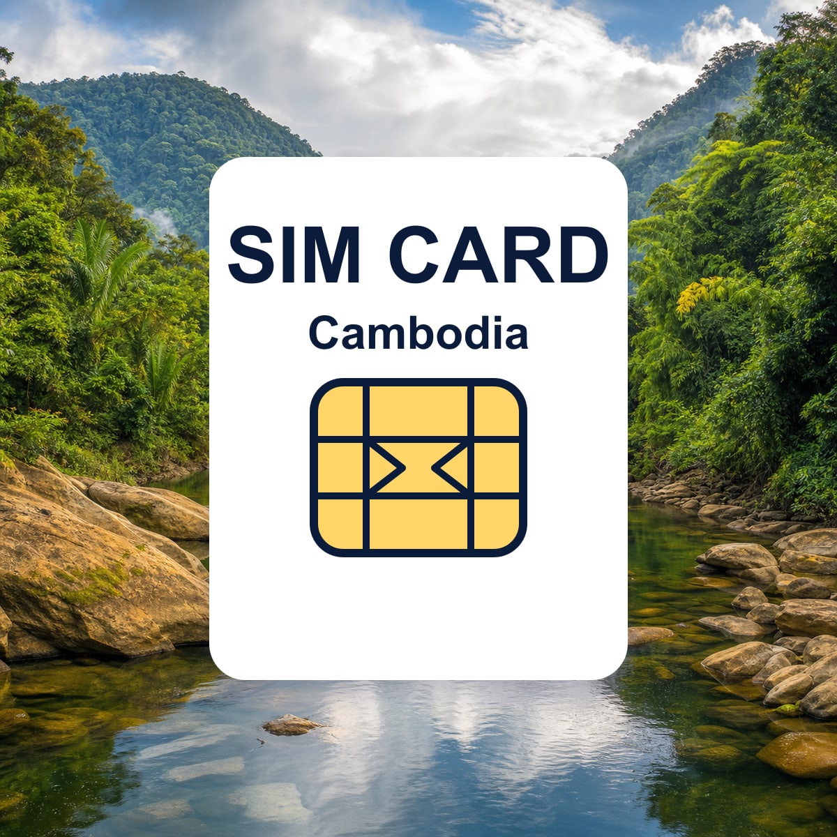 Cambodia travel SIM card representative image