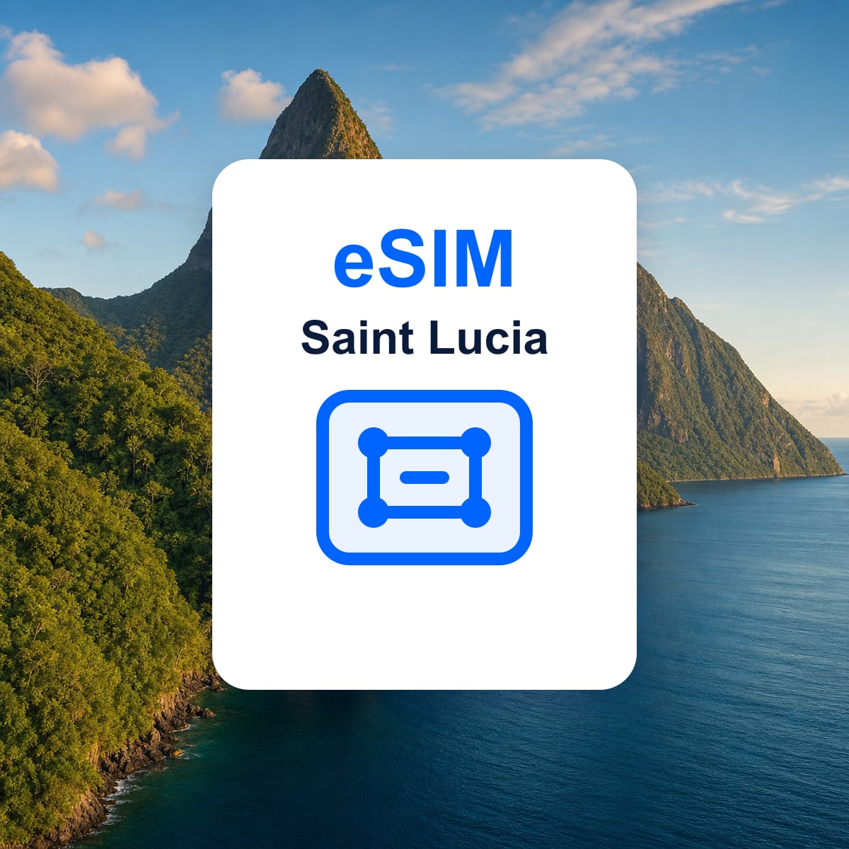 St. Lucia travel eSIM representative image