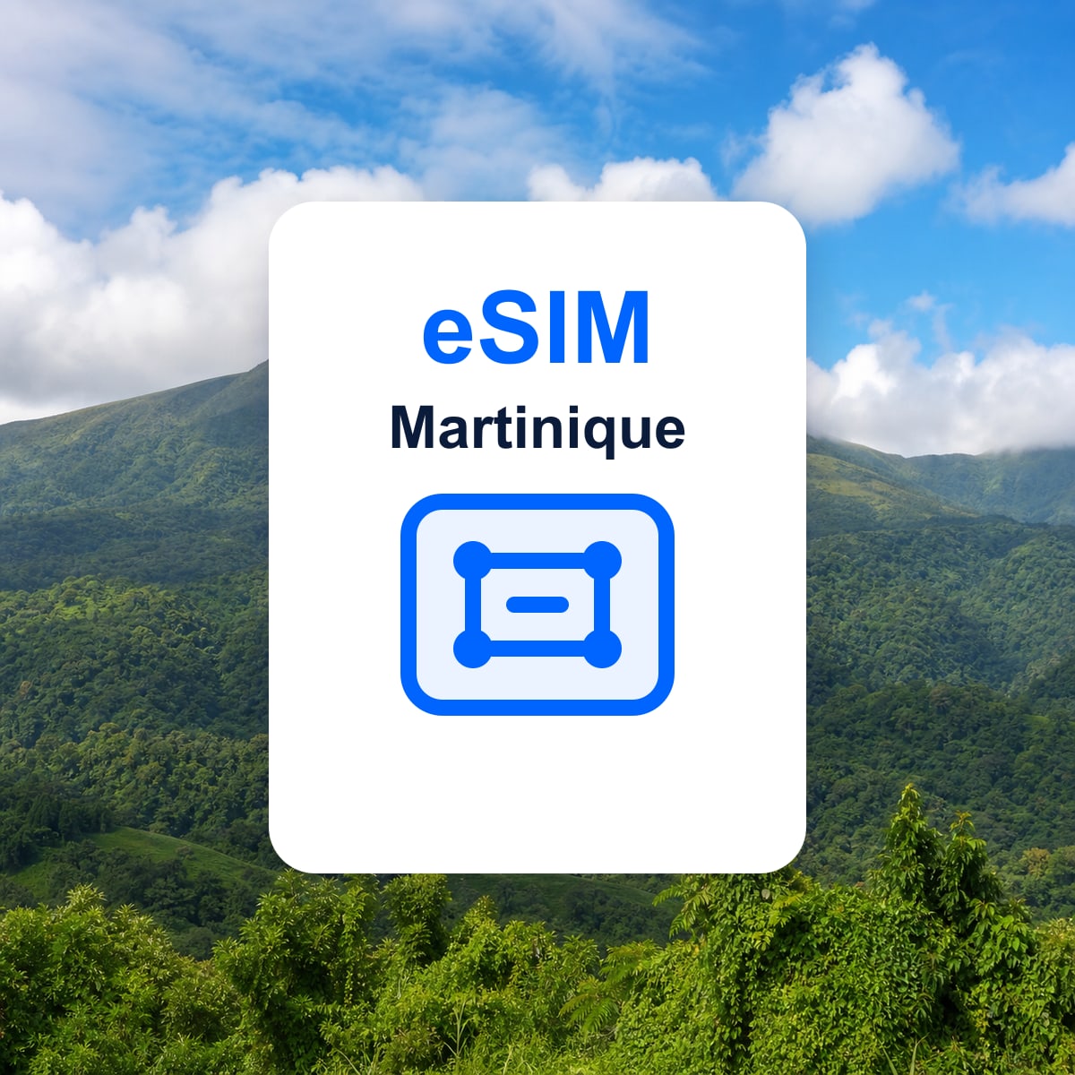 Martinique travel eSIM representative image
