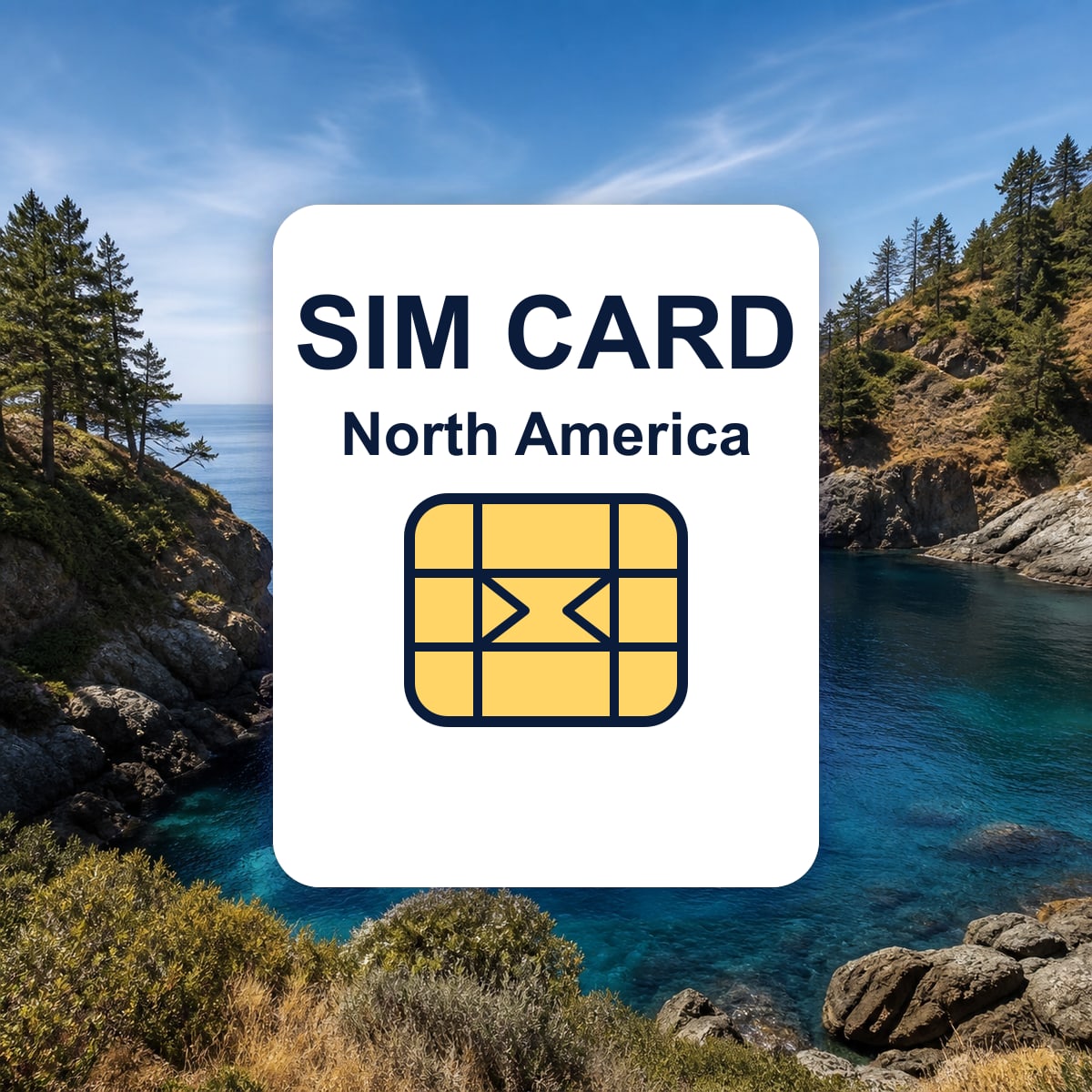 North America travel SIM card representative image
