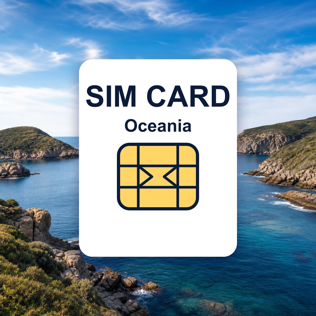 Oceania travel SIM card representative image