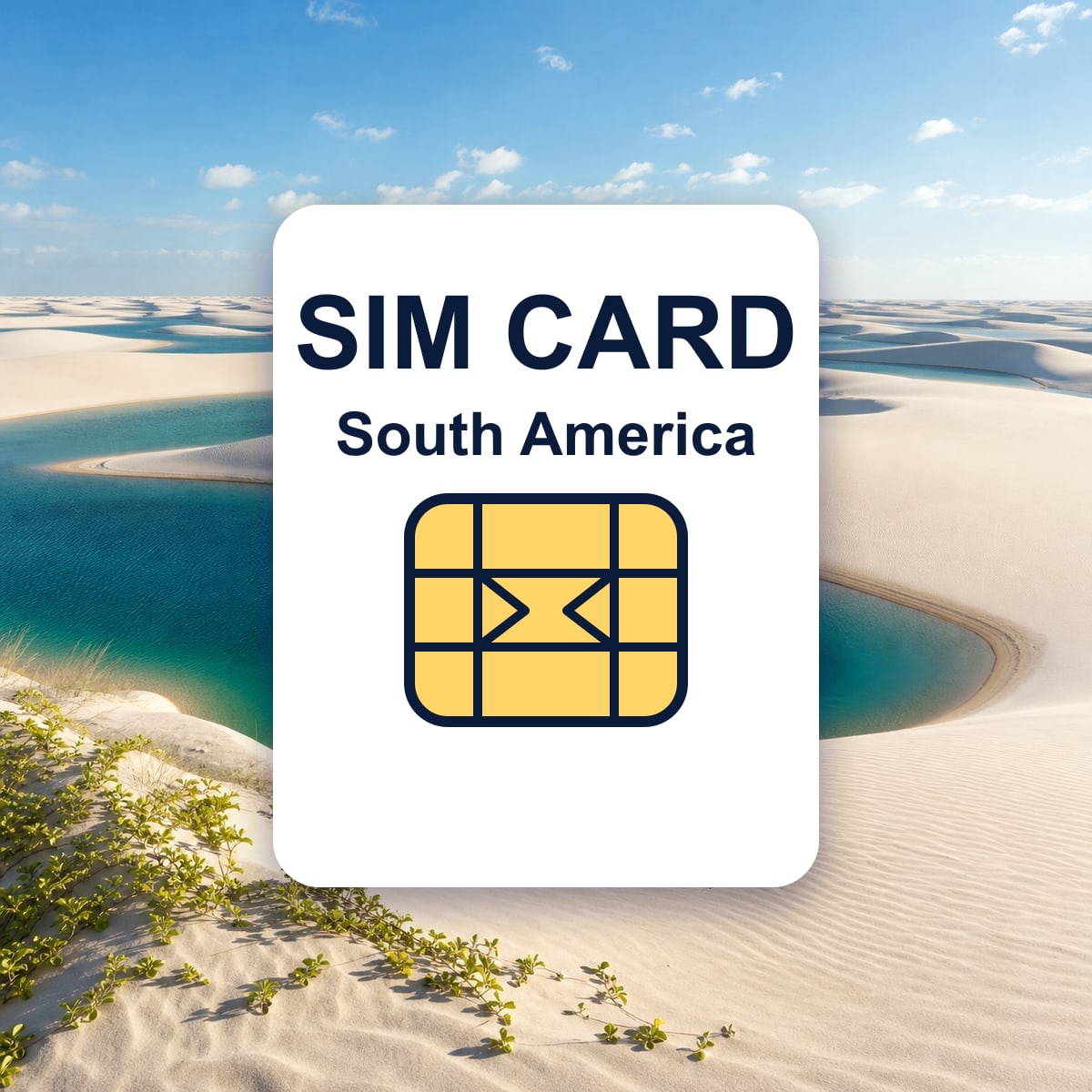 South America travel SIM card representative image